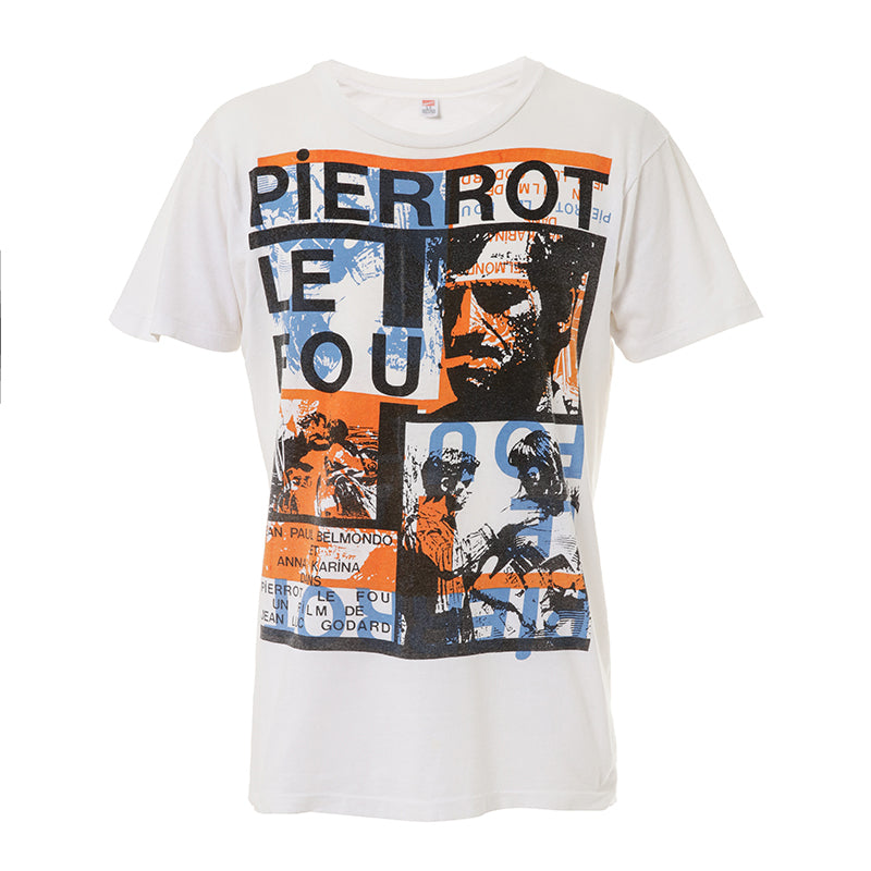 80-90s Pierrot Le Fou [気狂いピエロ] Hand-printed t shirt