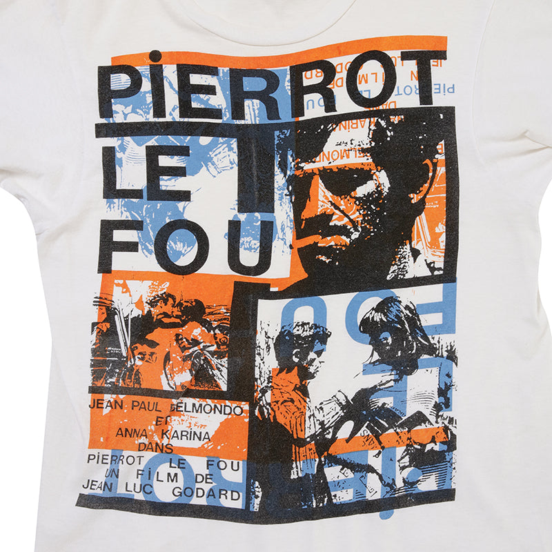 80-90s Pierrot Le Fou [気狂いピエロ] Hand-printed t shirt