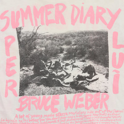 80s Summer diary "Lisa Marie Presley" Photography by Bruce Weber  for Per lui  t shirt