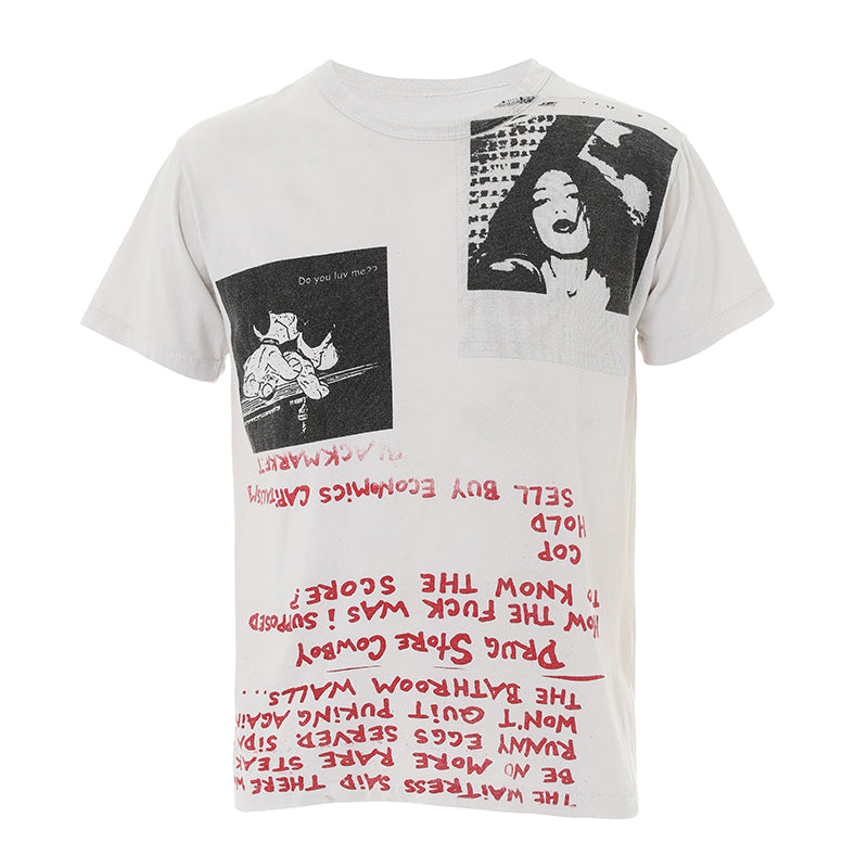 90s Drugstore Cowboy Hand-printed t shirt