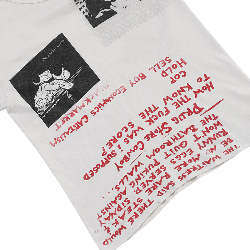 90s Drugstore Cowboy Hand-printed t shirt