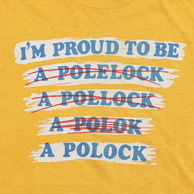 70s "I'm proud to be a Polock" t shirt