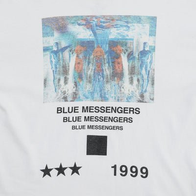 90s Tadanori Yokoo 1999 t shirt [BLUE MESSENGERS]
