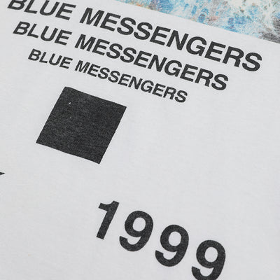 90s Tadanori Yokoo 1999 t shirt [BLUE MESSENGERS]