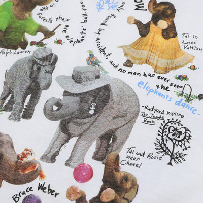 00s W magazine for Elephant Family charity Photography by Bruce weber  t shirt