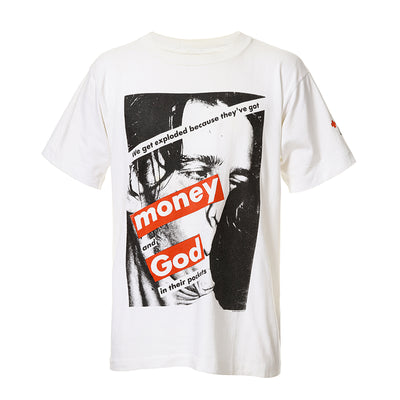 90s Barbara Kruger "Money and God " t shirt