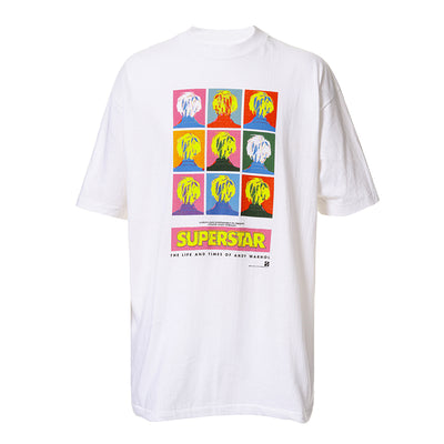 90s The Life and Times of Andy Warhol "SUPERSTER" t shirt