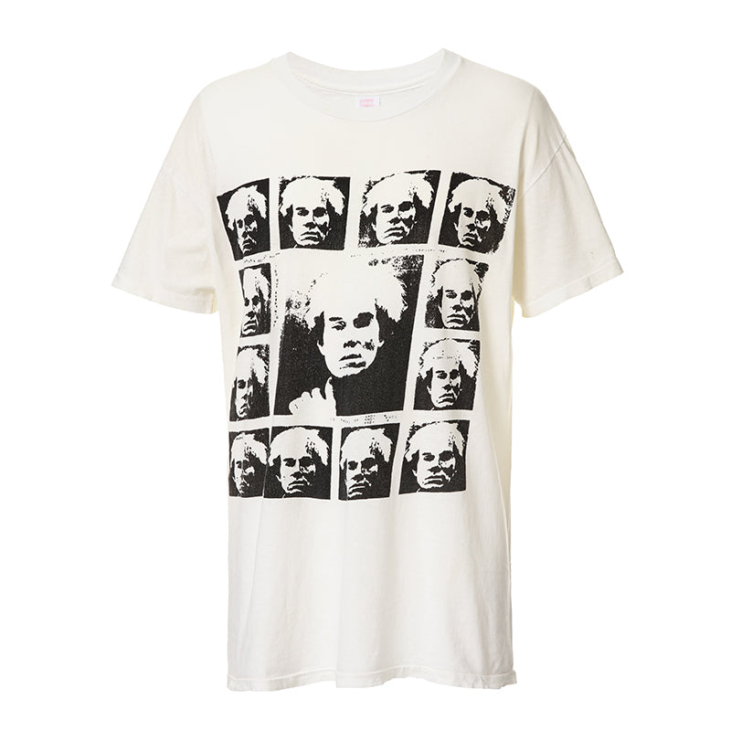 80s Andy Warhol self portrait t shirt