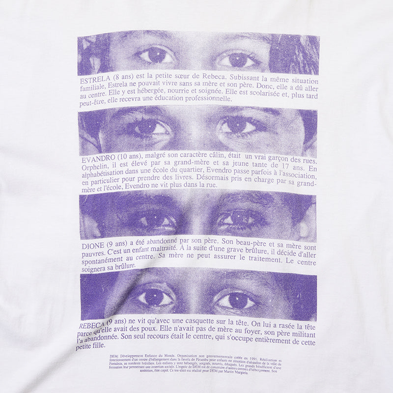 90s Developpement enfance du monde design by Martin Margiela t shirt – weber