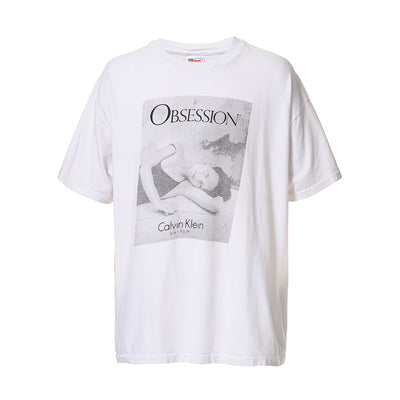 90s Calvin Klein ”OBSESSION" Kate moss t shirt