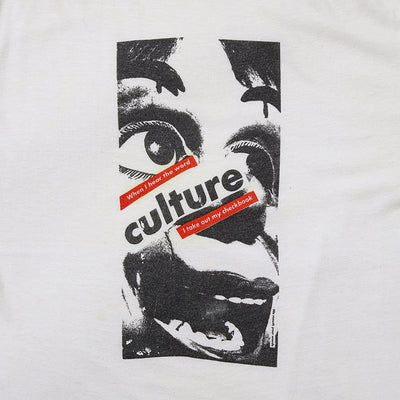 80s Barbara Kruger "culture" t shirt